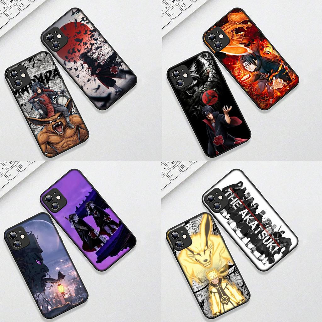 Casing for Apple iPhone 12 13 Pro Max Mini ProMax X XR Air 13Pro XS Phone Cover Soft Case Itachi Uchiha Madaras Narutos Akatsuki