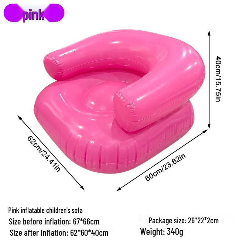 Inflatable Flocking Lazy Sofa Seat for Living Room
