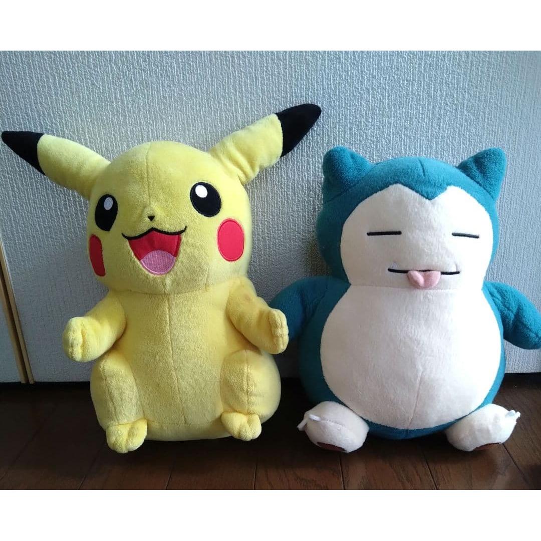 [Not for sale] Pikachu & Snorlax stuffed toy set