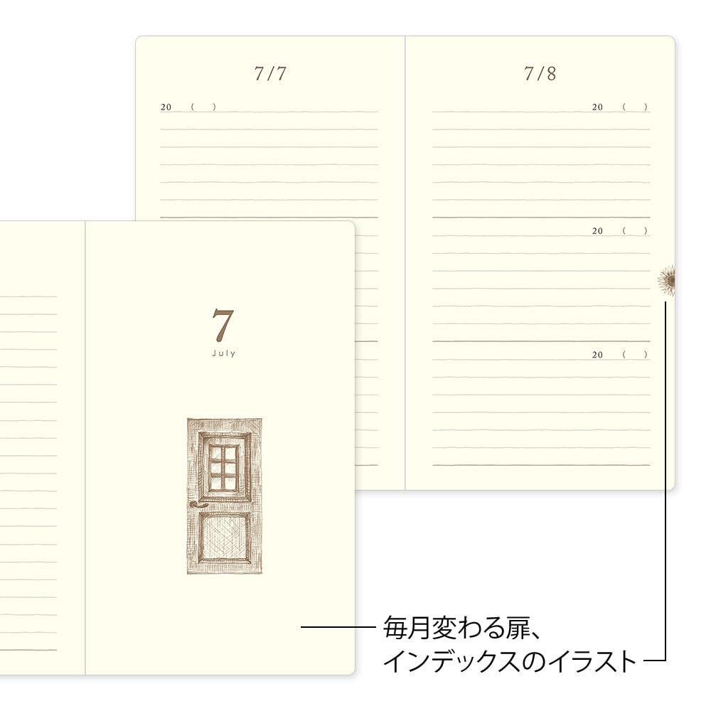 DESIGNPHIL MIDORI 3-Year Journal Diary Blue Cover 12394006