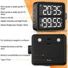NOKLEAD Larger LCD Digital Alarm Clock Kitchen Timer Digital Indoor Timer Alarm Clock for Bedroom Bedside Desktop Clock