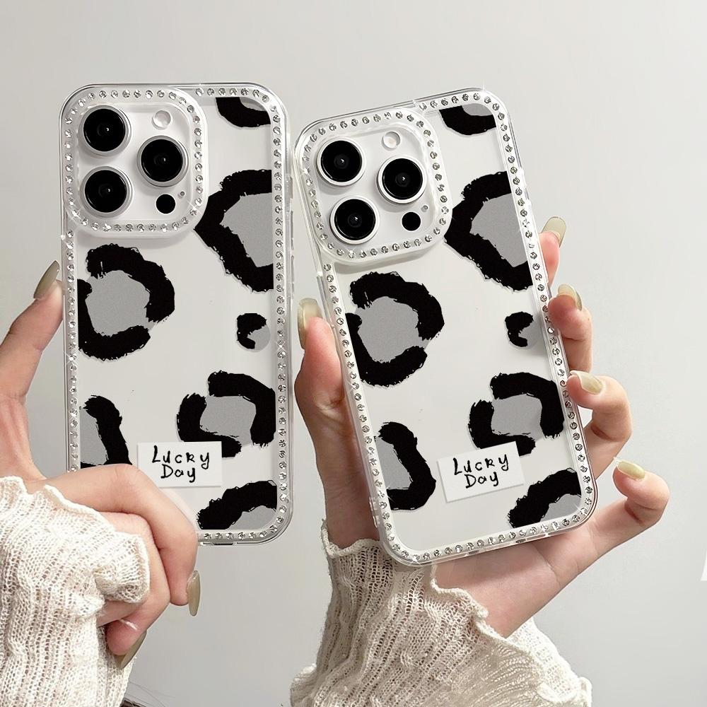 Bracelet Chain Phone Case For iPhone 17 16 15 13 14 for 17Air 17 12 14 16 Pro 17 14 16 Pro Max Sparking Diamond Cute Pattern Hard Cover With Lanyard