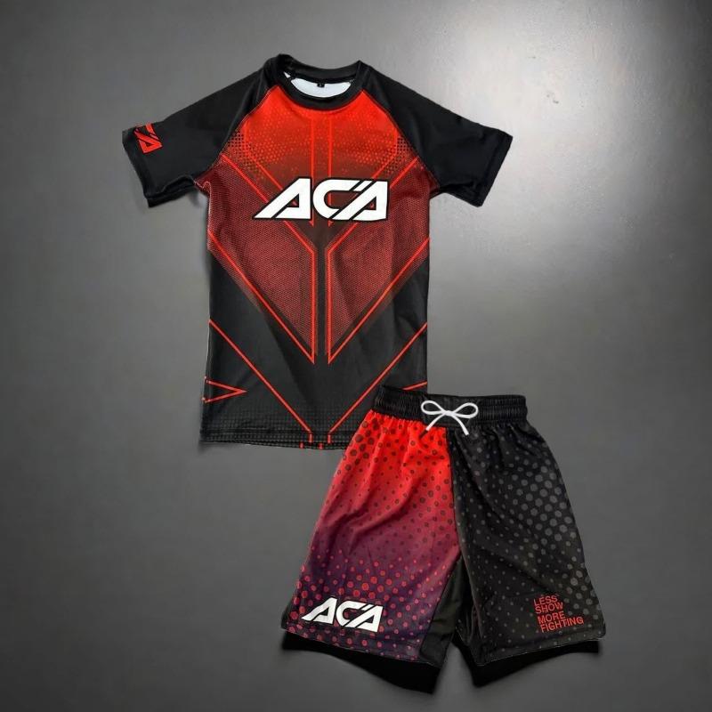 2026 Neues Wettkampf-Kampfoutfit für Herren: Atmungsaktives kurzärmeliges Shirt und Shorts, Jiu-Jitsu Abriebfeste Sportbekleidung
