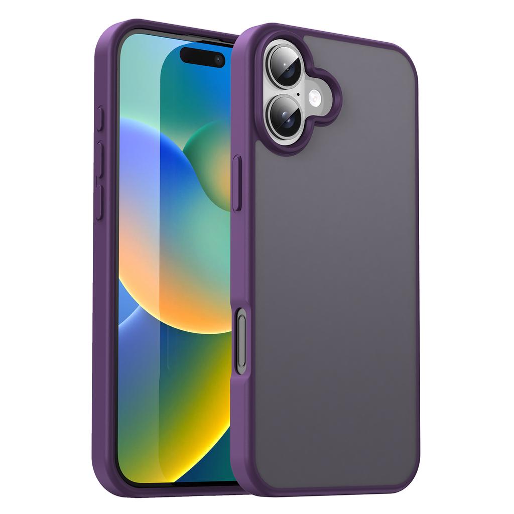 For iPhone 16 Case Skin Touch Matte Anti Drop TPU PC Phone Back Cover