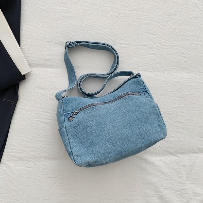 Denim Bag Women's Vintage Shoulder Bag Large Capacity Crossbody Bag