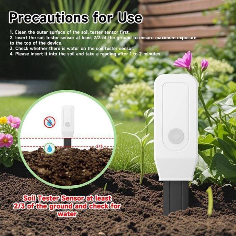 Wireless Plant Soil Sensors With High Precisions Measurement Temperature Humidity Fertility Light Tester for Home Garden