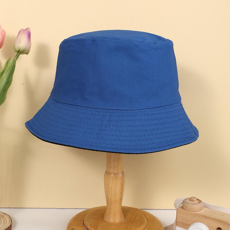 Spring and autumn candy color simple light plate solid color double-sided fisherman hat suitable for men and women daily leisure