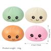 Simulated Colorful Dumpling Squishy Toys Slow Rising Stress Relief Fidget Ball, Soft Squeeze Decompression Toy For Adults & Kids