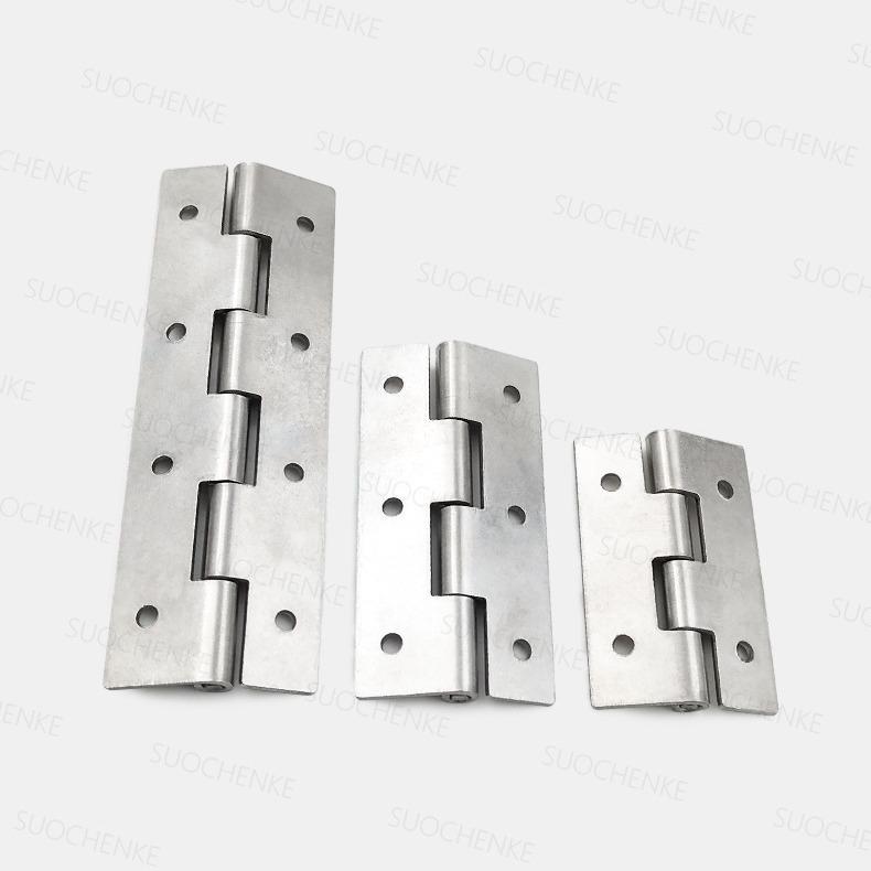 304 Stainless Steel Industrial Butterfly Hinge HHKS25/40/50/65/100 - Narrow Continuous Folding Hinge