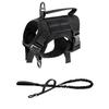 Tactical Cat Harness Vest and Leash Set Adjustable Escape Proof Soft Mesh with Handle Outdoor Walking Pet Training Supplies