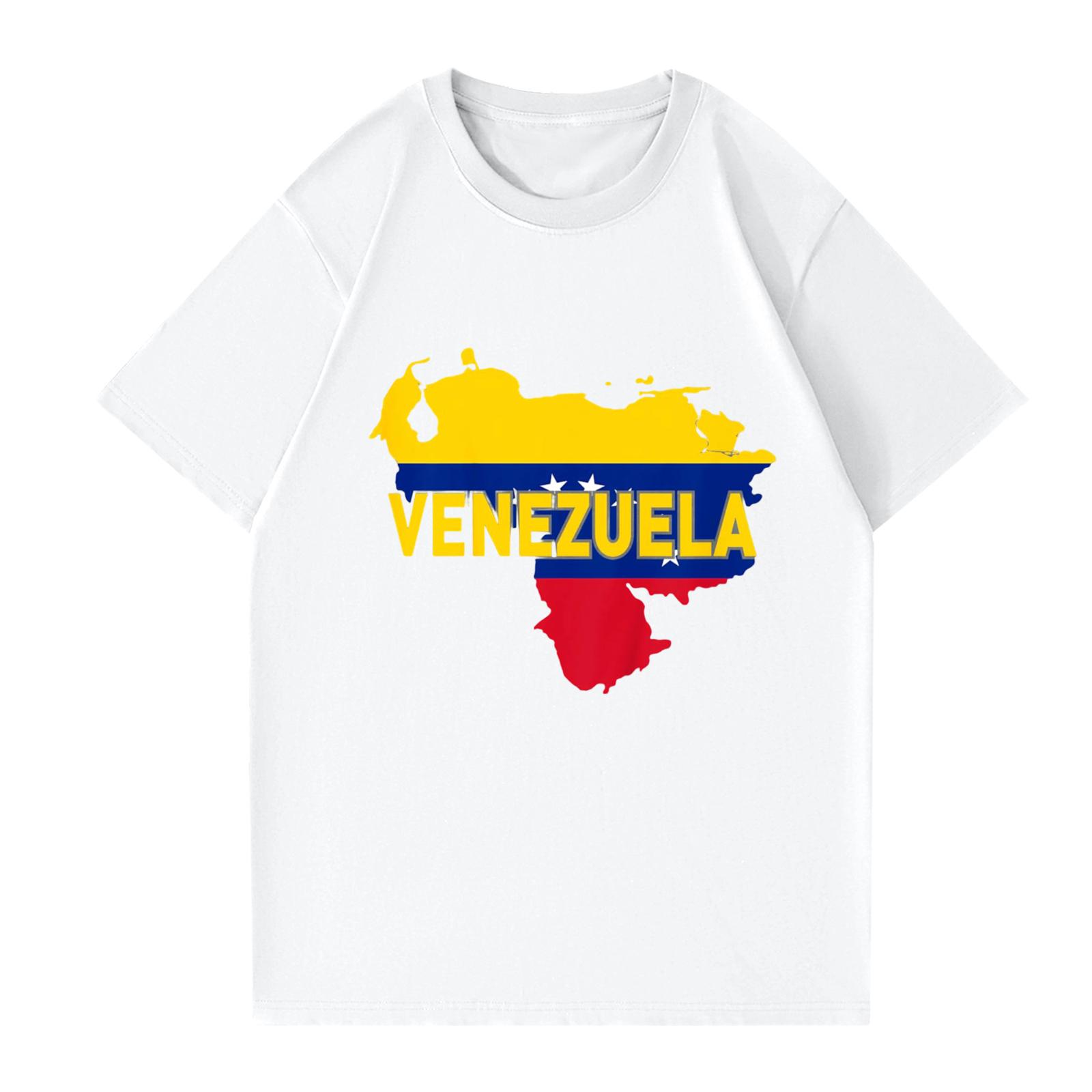 Женская и мужская модная футболка с круглым вырезом повседневная с принтом с коротким рукавом XL белый 1580₽