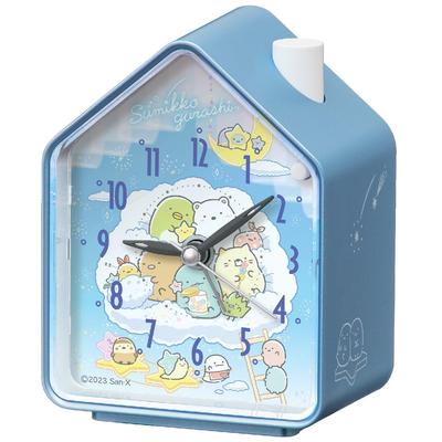 Uhr Wecker Sumikkogurashi Hellblau Perle 110 x 86 x 63mm CQ166L
