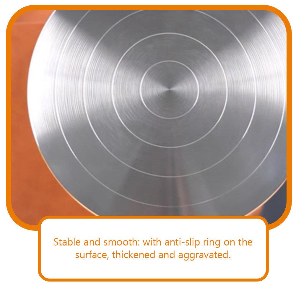 Aluminum Alloy Clay Turntable Stable Smooth Rotating Base 360 Degree Swivel Pottery Sculpture Cake Decorating Workbench