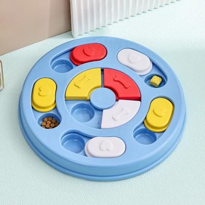 Jouets Puzzle Antidérapants Amusants pour Chiens Cachette de Nourriture Anti-étouffement Distributeur de Nourriture IQ Jeu d'Entraînement pour Animaux de Compagnie Soulagement de l'Ennui