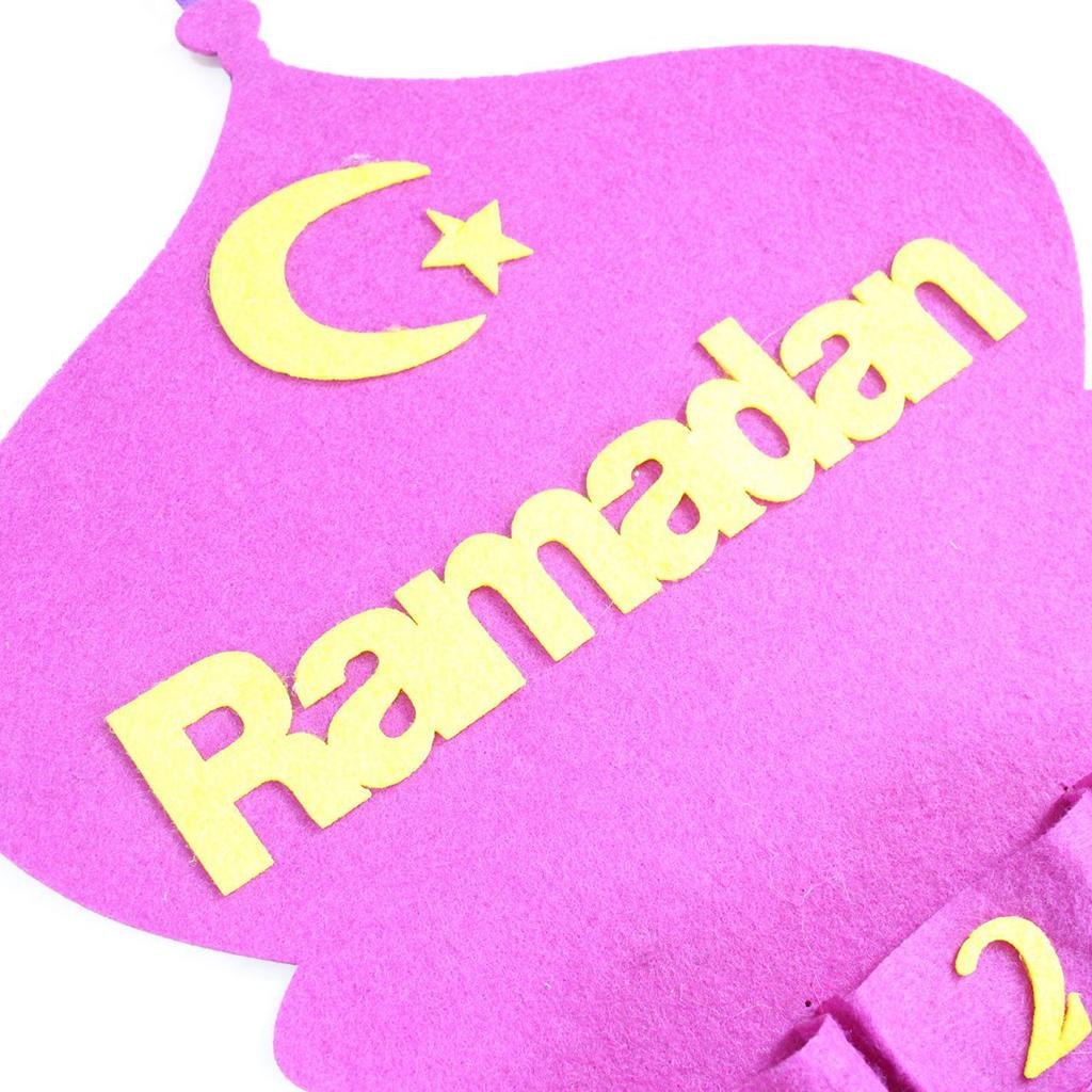 Eid Advent Calendar Hanging Storage Bag Party Decor