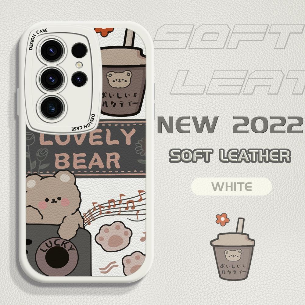 Niedliche PU-Lederhülle für Vivo V23E Y15 Y91 Y51 OPPO A9 Reno8 6 Realme 10 Pro C21 C12 C15 C35 Huawei Nova 7i P30 Lite Infinix Hot 10S Handyhülle