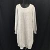 USED/Made In Japan Aylesbury Knit Dress LL Light Gray Long Sleeve Long Tunic Tokyo Style