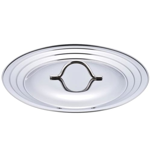 Shimomura Kihan Stainless Steel Lid for 16cm, 18cm, and 20cm Pots and Pans, Made in Japan, Dishwasher Safe, Product Number 44386
