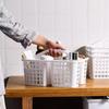 Plastic  Basket Portable Divided Cleaning Supply Storage Organizer With Handle For Dormitory Kitchen Bathroom