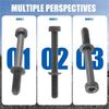 4Pcs Fuel Injector Clamp Bolt Assembly Suitable For Hyundai Tucson, IX35, Santa Fe, Carnival, Sorento, Sportage - OEM 338162F000 Replacement