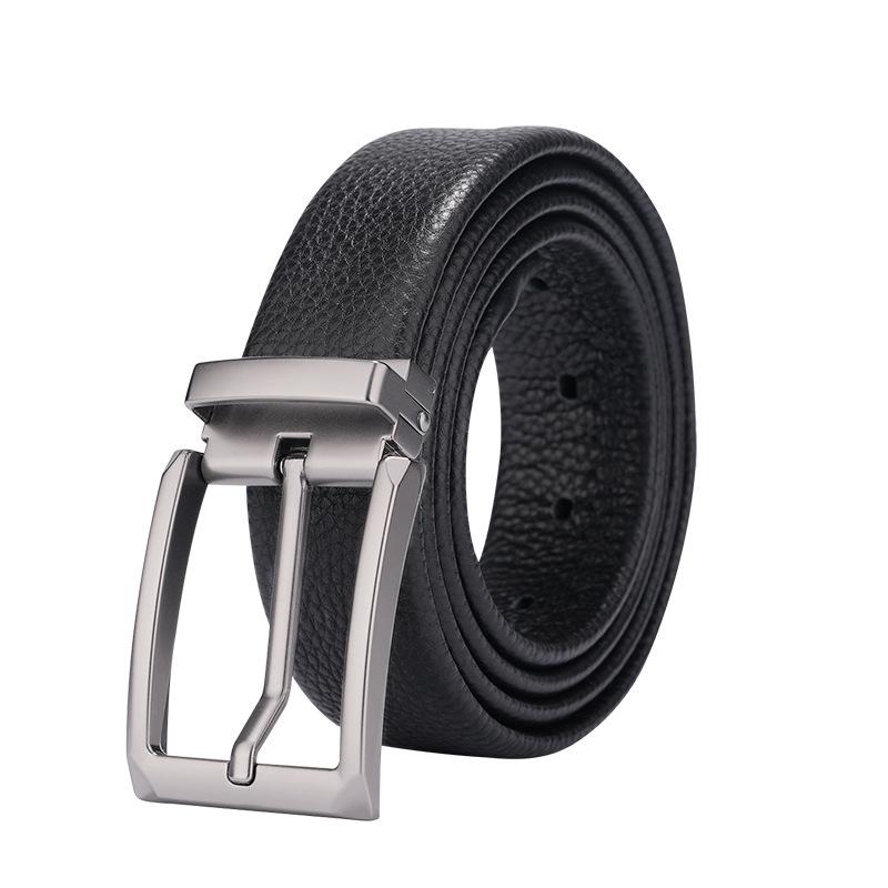 Belt Men'S Leather Casual Simple Pin Buckle Cowhide Belt Trendy Belt Belt Men'S Modern Versatile Belt Men'S