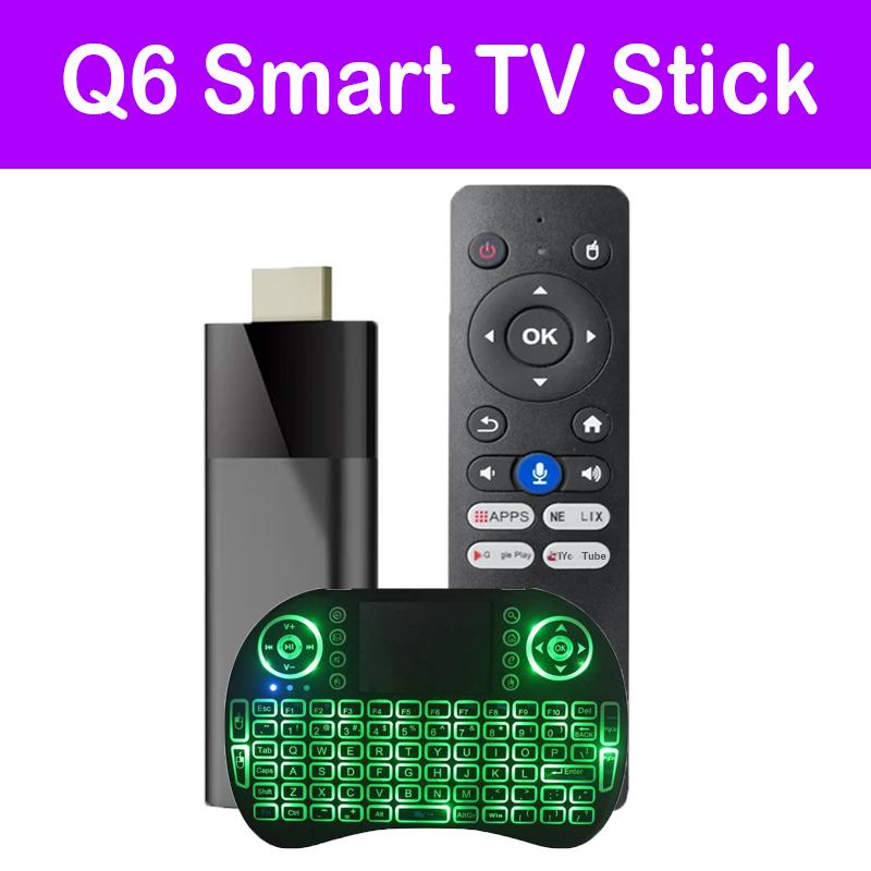 

Q6 ATV Android 13 Mini TV Stick 8K Video Allwinner H313 Quad Core Smart TV Box Dual Wifi 2.4G&5G BT5.2 Voice Remote Media Player