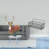 Reindeer Elk Deer Sculpture Ornament with Shelves And Metal Wall Organizer Basket for Living Room