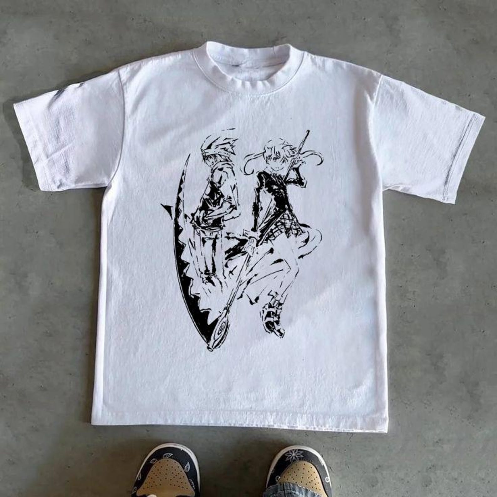 Soul Eater Inspired Anime Shirt, Maka Albarn & Soul Eater Evans Graphic Tee, Vintage Manga Streetwear T-Shirt S
