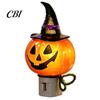 Unique Halloween Gift for Kids Resin Night Light, Ghost Pumpkin Tree Figurine, Plug-in LED Light Wall Lamp, Spooky Decorative Lighting Bedroom