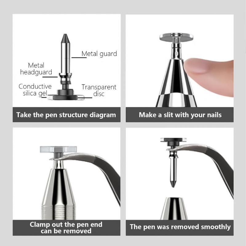 Capacitive Disc Tip Stylus Pen Ergonomic Grip Capacitive Stylus Sensitivity Touch Screen Pen for Phone & Touch Devices