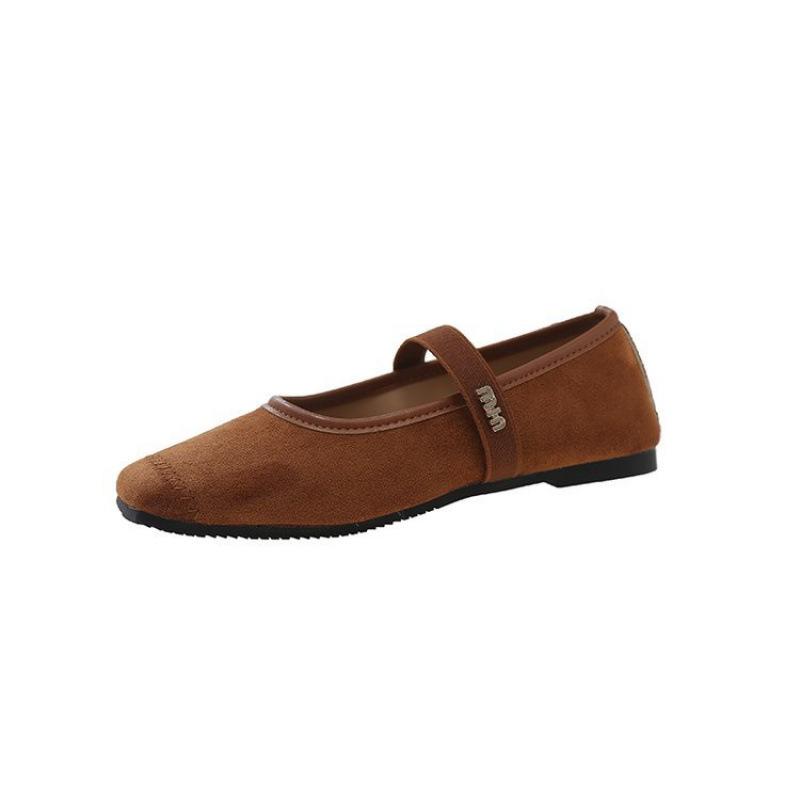 French Retro Silver Square Head with Mary Jane Women's Shoes, New Spring and Autumn Soft Soles, Gentle Grandma Single Shoes