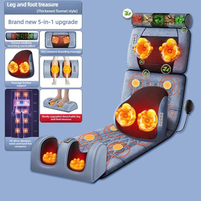 Multi Functional Massage Mattress Waist And Neck Heating Massager Household Intelligent Electric Cushion