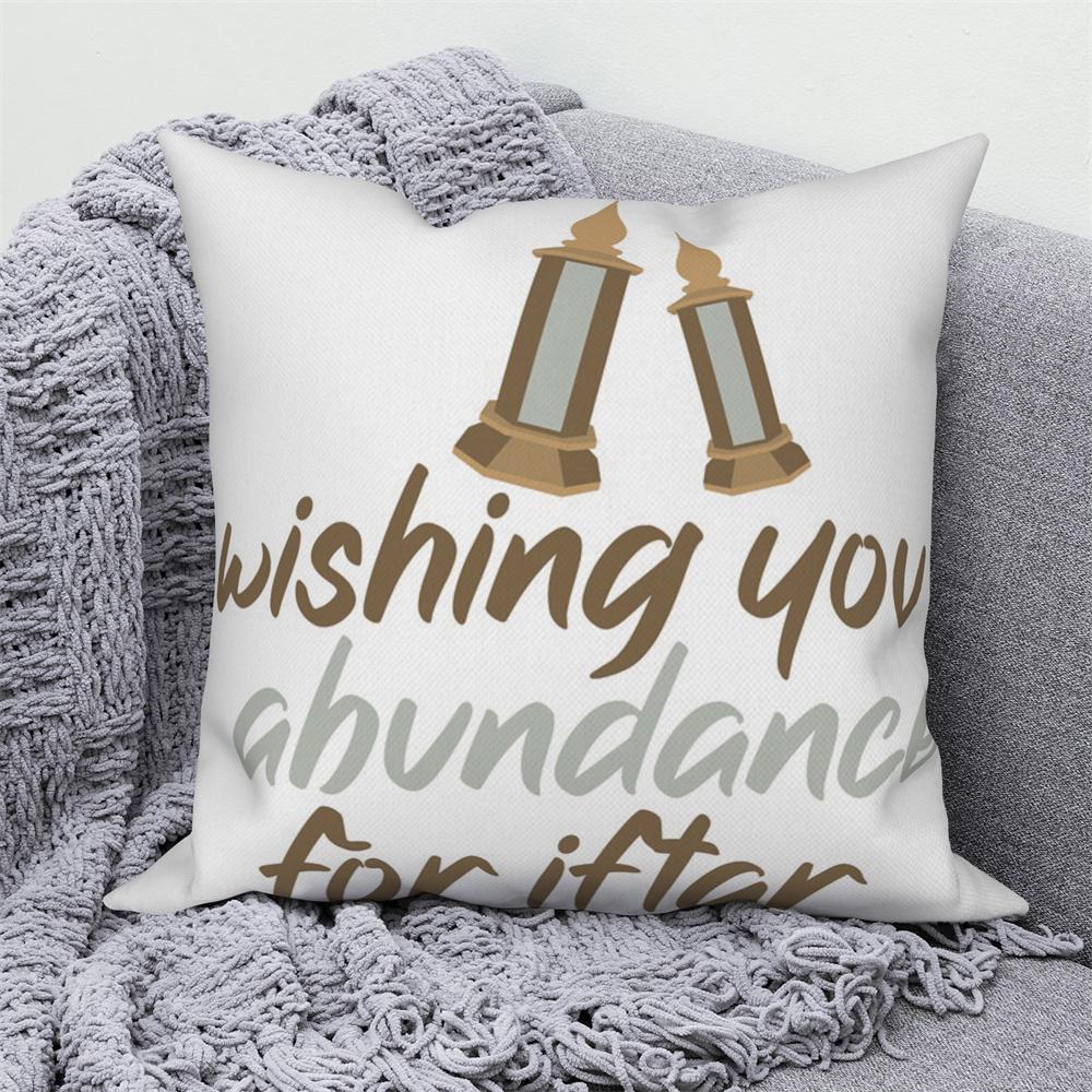 Mosque Muslim Home Sofa Bed Decor Throw Pillow Cover Gift Islamic Eid Mubarak Ramadan Decorative Cushion