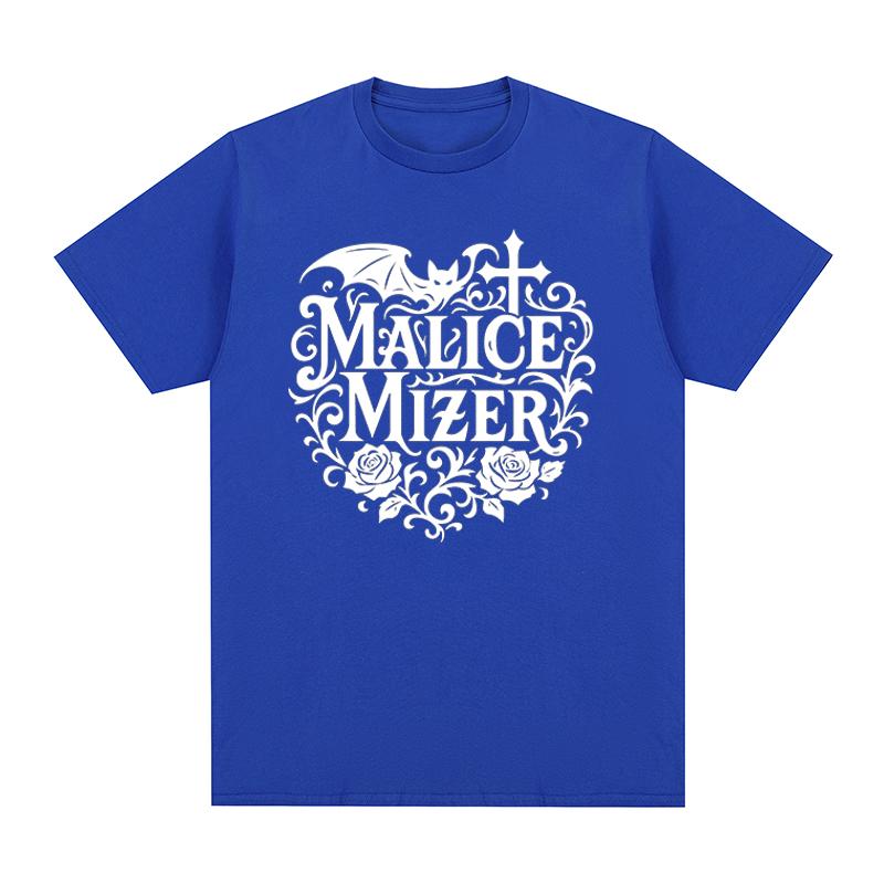 Malice Mizer band Vintage Tshirt Music Rock Comfortable Casual Retro YK Cotton Unisex T shirt New Tee Tshirt Womens Tops