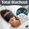 Sleep Mask - Black, 100% Tencel Derived from Natural Wood Pulp - Lightweight Eye Mask with Adjustable Strap - Blackout Blindfold for Women & Men - Co