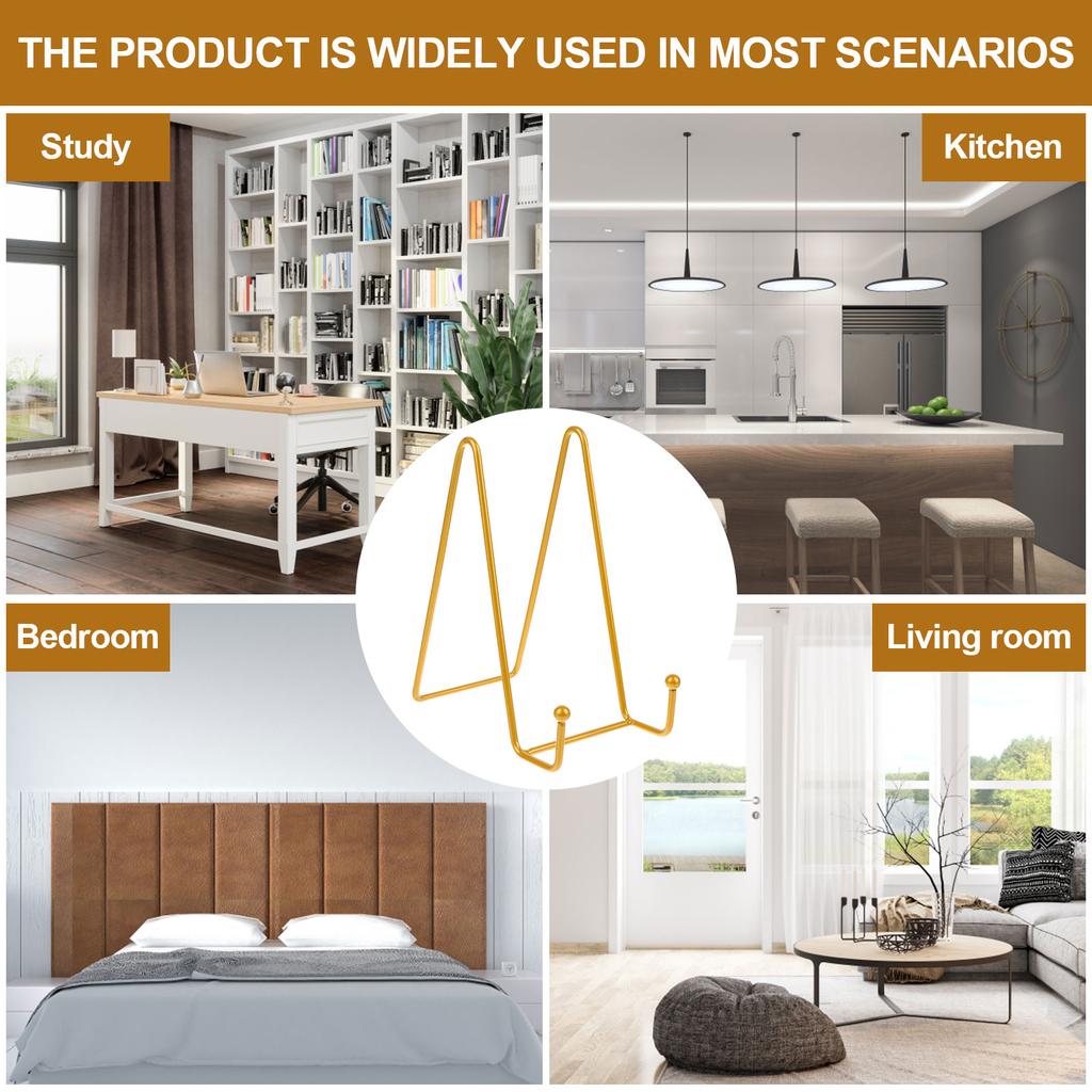 12 Pack 6 Inch Plate Stands For Display Iron Plate Holders Easel Display Stand Metal Wire Frame Holder For Decorative Plate Dish