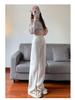 Women's White High Waist Wide Leg Jeans - Summer Thin, Plus Size, Versatile, Floor Length