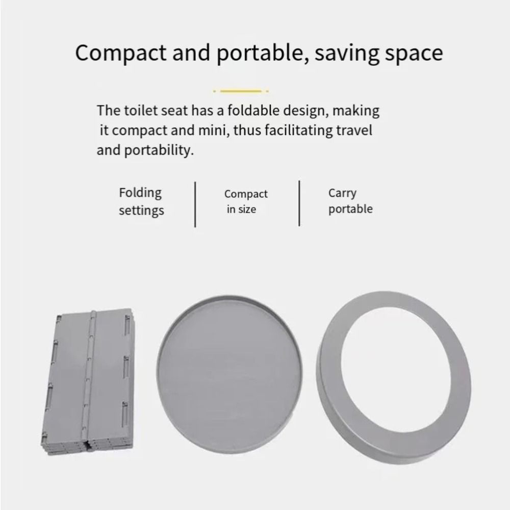 Flip-top Portable Toilet Use Garbage Bags Camping Toilet Accessories Vehicle-mounted Toilet  Hiking