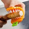 2Pcs Flexible Vegetable Cleaning Brush - Multi-Surface Scrubber for Potato/Carrot, Bendable Handle Kitchen Tool, Space-Saving Design for Home