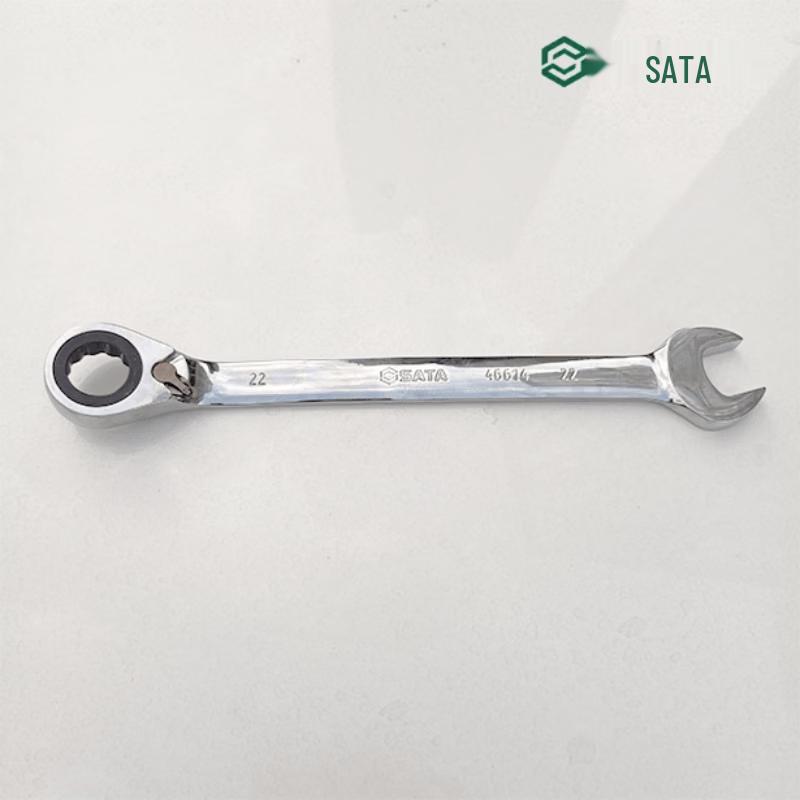 SATA Full-Polished Dual-Direction Ratchet Combination Wrench
