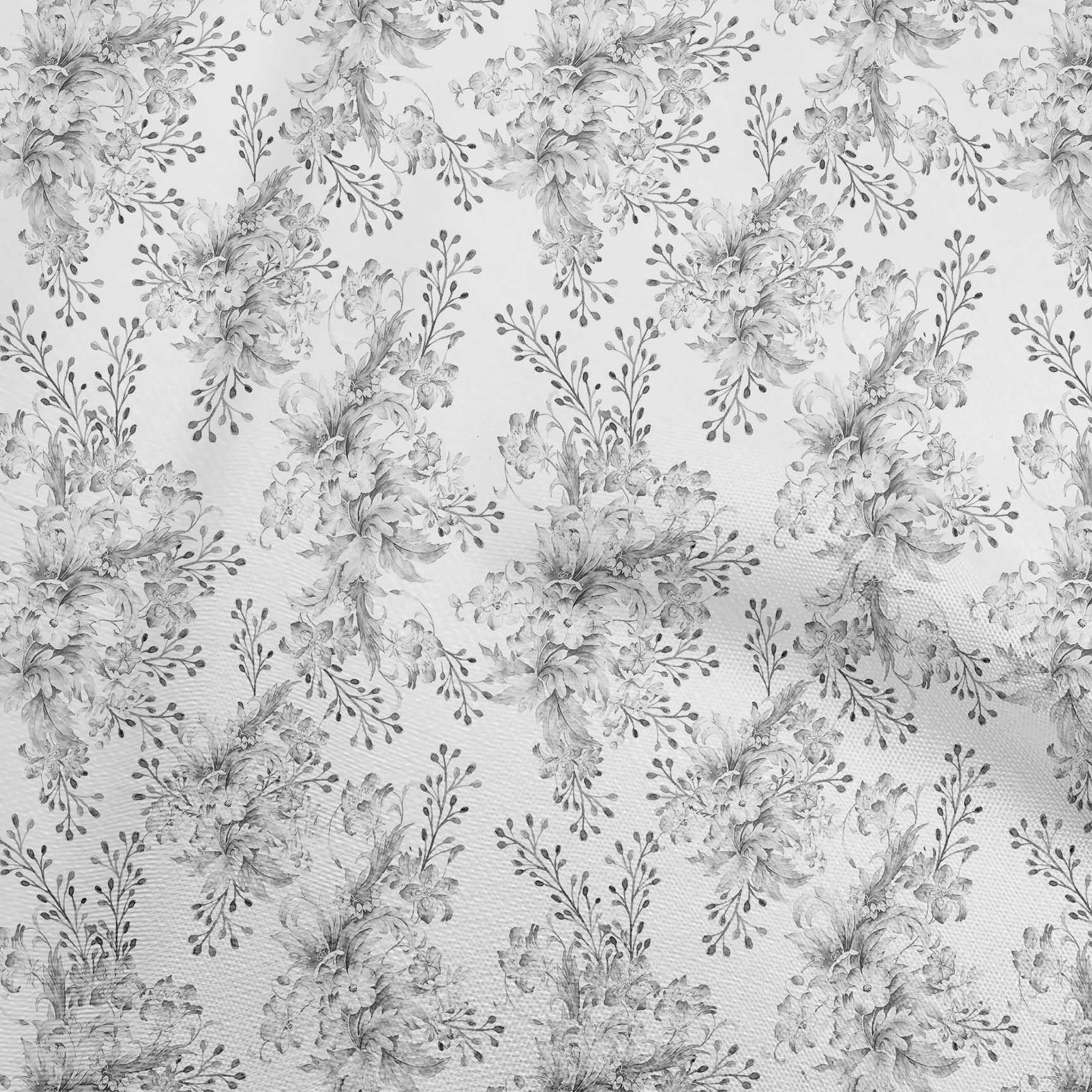 

OneOone Cotton Flex Cream Тканина з квітковим швейним матеріалом Тканина з принтом у дворі 40 дюймів 42 Inch Wide - Viscose Chiffon білий