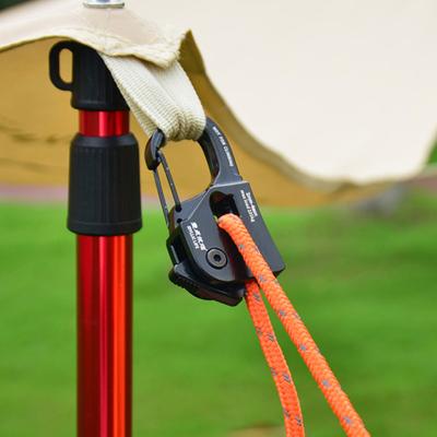 Tent Rope Tensioner Core Lanyard Adjuster Strong Load-bearing Compact Size Portable Reusable Tent Rope Adjuster Camping Gear Accessory