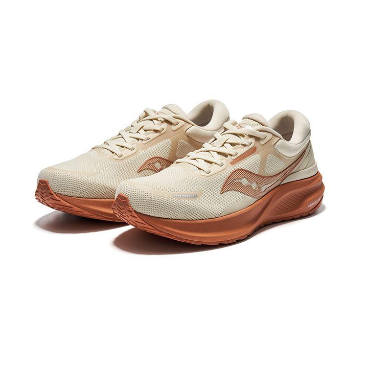 Saucony Puff Daily Comfort Walking Fabric Non-Slip Wear-Resistant Low-Top Casual Running Shoes Unisex sneaker Khaki-Brown S28194-6