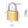 With 3 Keys Brass Padlock Iron Anti-theft Copper Lock Home Improvement Security Tool Student Household Lock for Home School