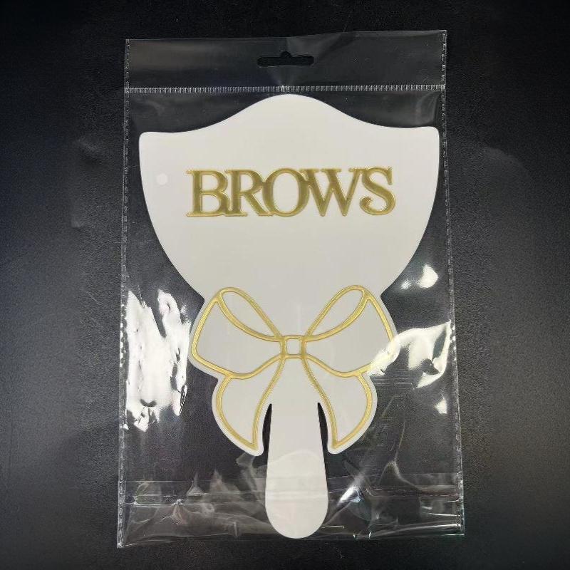 Eyelash Technician Photo Prop Acrylic Handheld Mirror Lash Beauty Cards For Social Media Lash Salon Lash Extension Displaytools