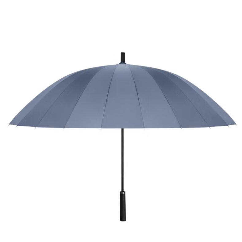 

MAYDU зонт с длинной ручкой большой 24 спицы усиленный двойной зонт для мужчин и женщин бледно-синий