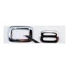 3D ABS Chrome Black Letters Numbers Car Rear Trunk Boot Emblem Sticker Badge For Audi Q2 Q3 Q5 Q6 Q7 Q8 Car Styling Accessories