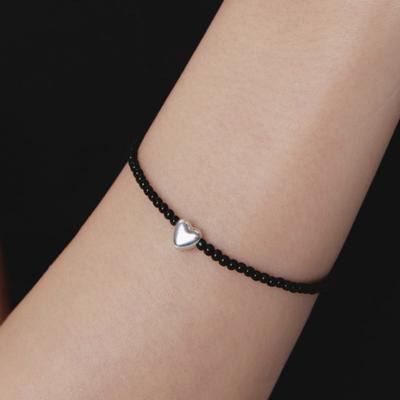 Dmoment (925Silver) Midnight S Heart Bracelet