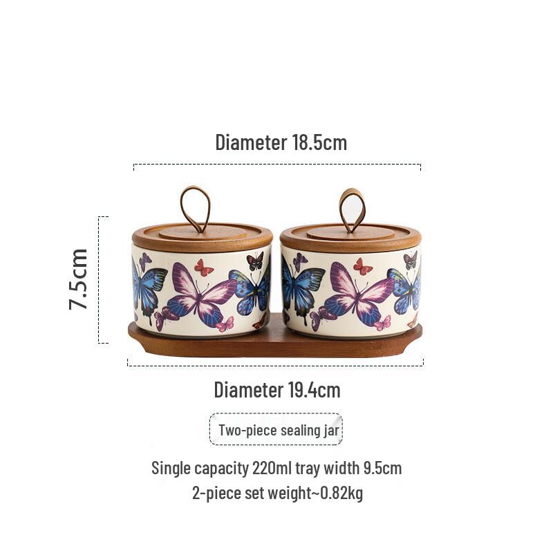 Butterfly Ceramic Sealed Canister Set