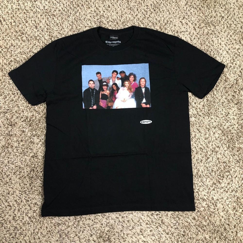 NEW Dumbgood x Clueless Men Sz M Class Photo Black Shirt 90s Movie Paul Rudd Unisex T-Shirt